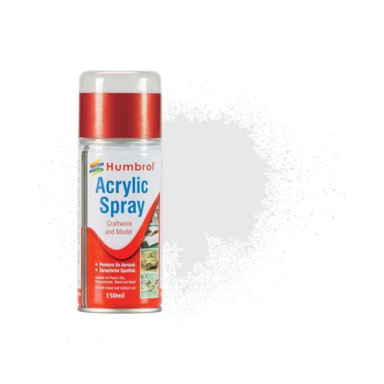 Humbrol No 34 White Matt Spray Can (150ml) AD6034 Humbrol No 34 White Matt Spray Can (150ml) AD6034