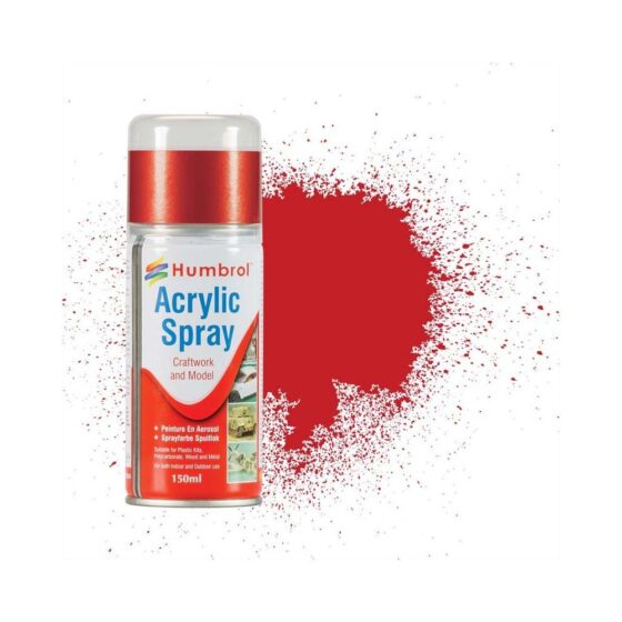 Humbrol No 220 Italian Racing Red Spray Can (150ml) AD6220 Humbrol No 220 Italian Racing Red Spray Can (150ml) AD6220