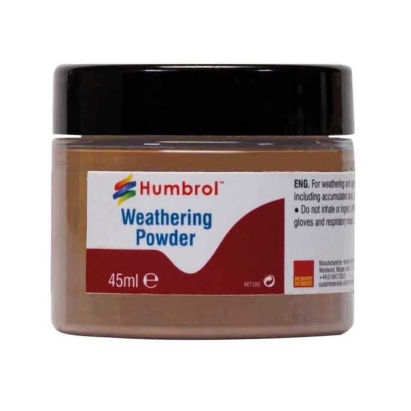 Humbrol Weathering Powder Light Rust (45ml) AV0018