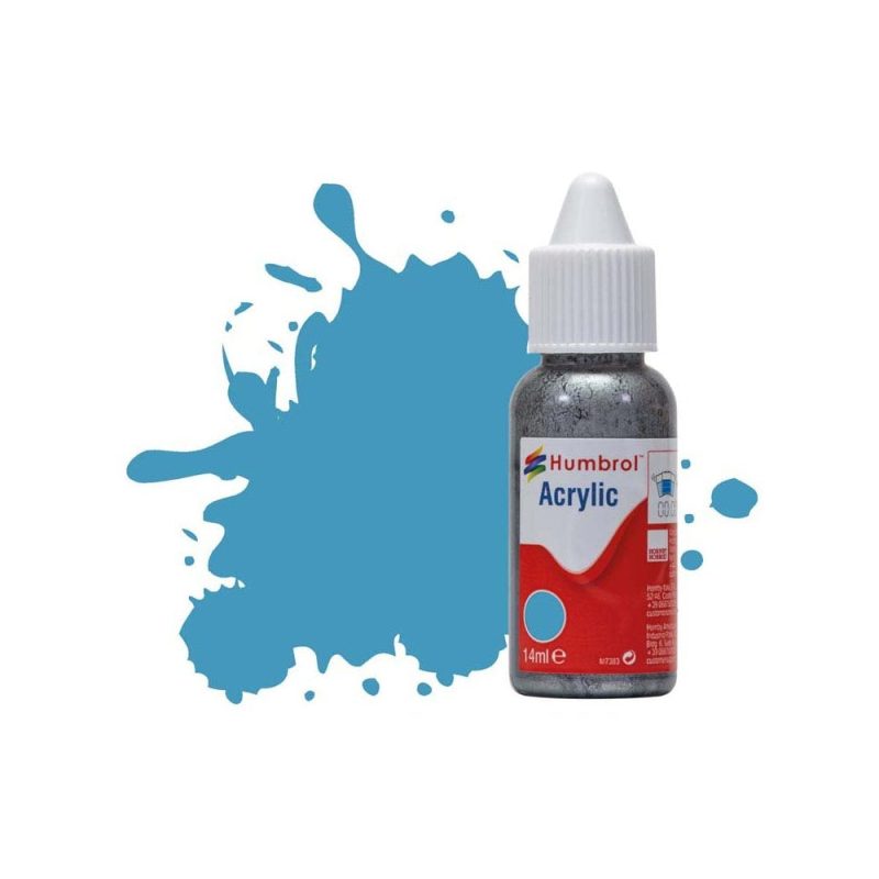 Humbrol Acrylic No 89 Middle Blue Matt (14ml) DB0089