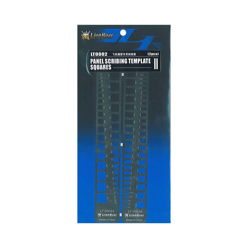 Squares and Rectangles Panel Scribing Template Lion Roar LT0002 Squares and Rectangles Panel Scribing Template Lion Roar LT0002