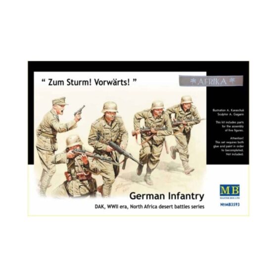 Master Box German Infantry DAK WWII North Africa (1/35) MB-3593 Master Box German Infantry DAK WWII North Africa (1/35) MB-3593