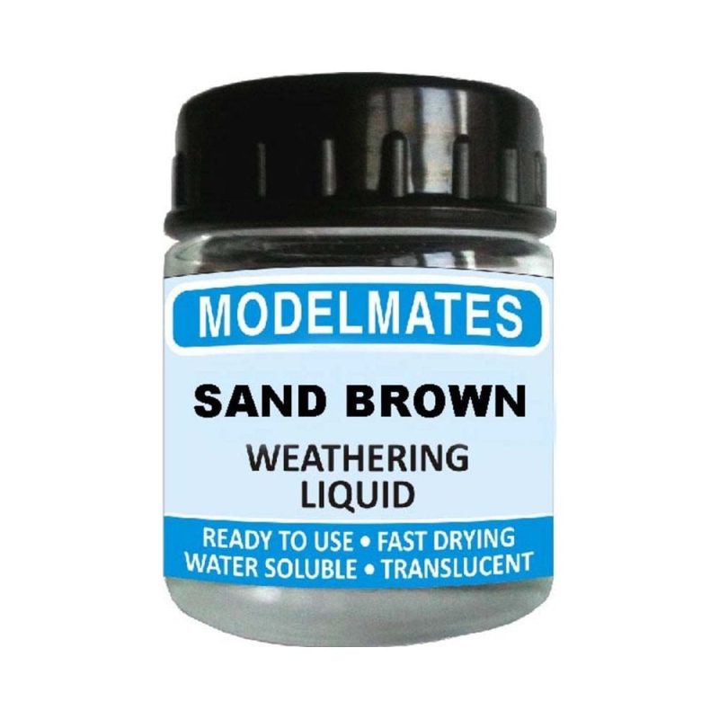 Sand Brown Weathering Liquid Modelmates MMJSBR