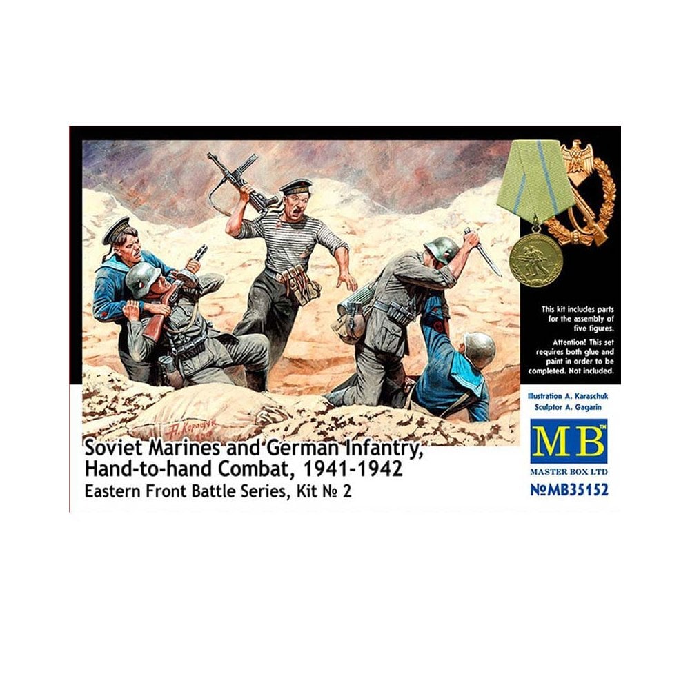 Master Box Soviet Marines and German Infantry (1/35) MB-35152 Master Box Soviet Marines and German Infantry (1/35) MB-35152