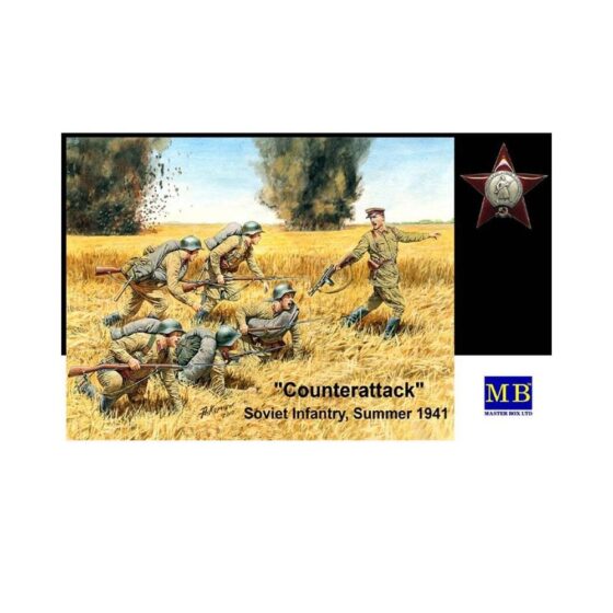 Master Box Counterattack Soviet Infantry Summer 1941 (1/35) MB-3563 Master Box Counterattack Soviet Infantry Summer 1941 (1/35) MB-3563