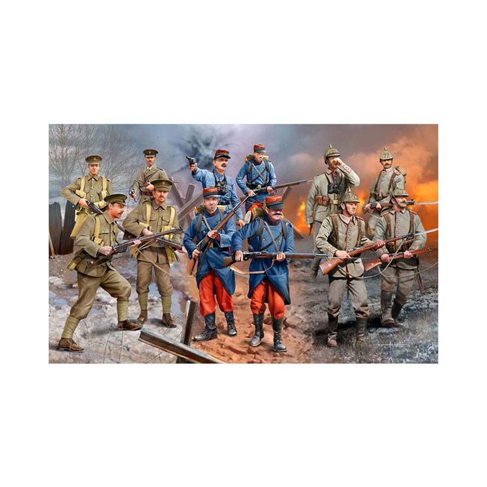 1/35 WWI INFANTRY German/British/French (1914) Revell 02451 1/35 WWI INFANTRY German/British/French (1914) Revell 02451