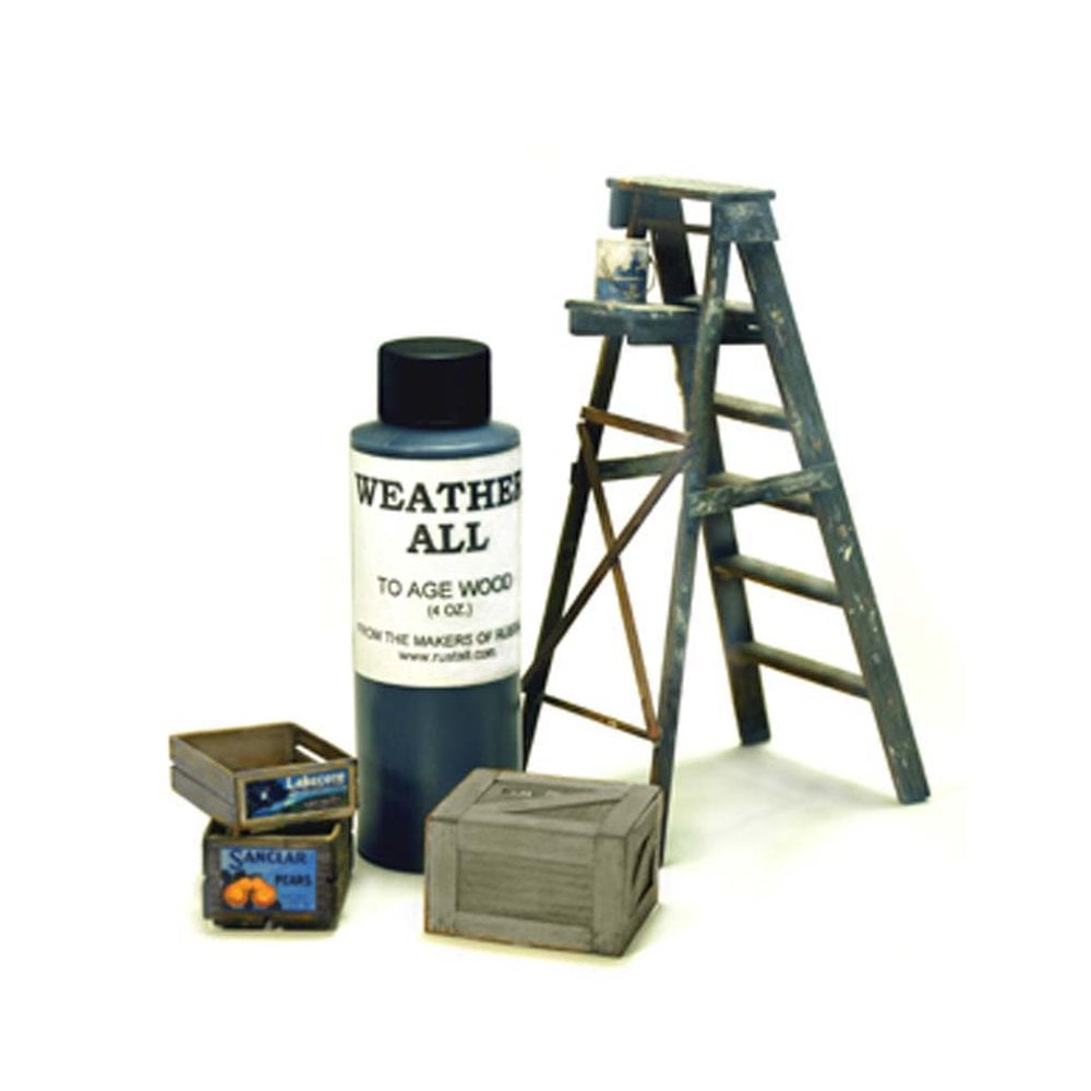 4oz Weather-all Wood Aging Solution Rustall RAWA 4oz Weather-all Wood Aging Solution Rustall RAWA