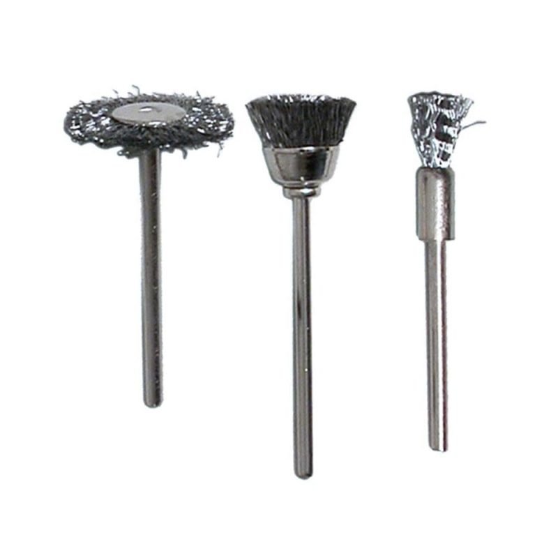 3 X Assorted Steel Brushes Rotacraft RBU2700