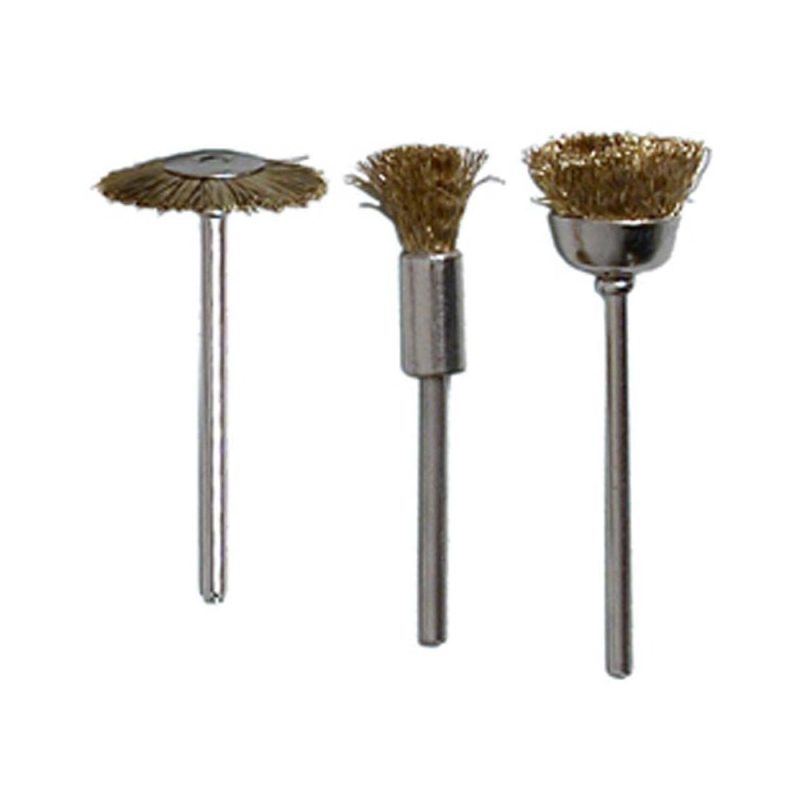 3 X Assorted Brass Brushes Rotacraft RBU2900
