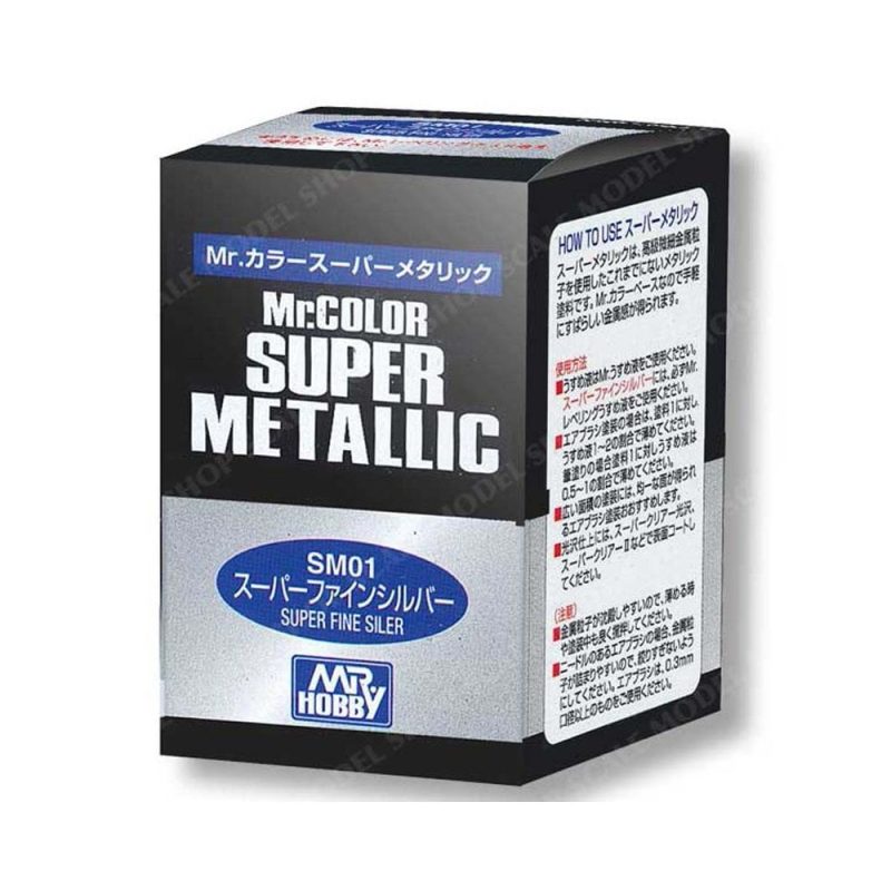 18ml Super Metallic Super Fine Silver Mr Hobby SM-01