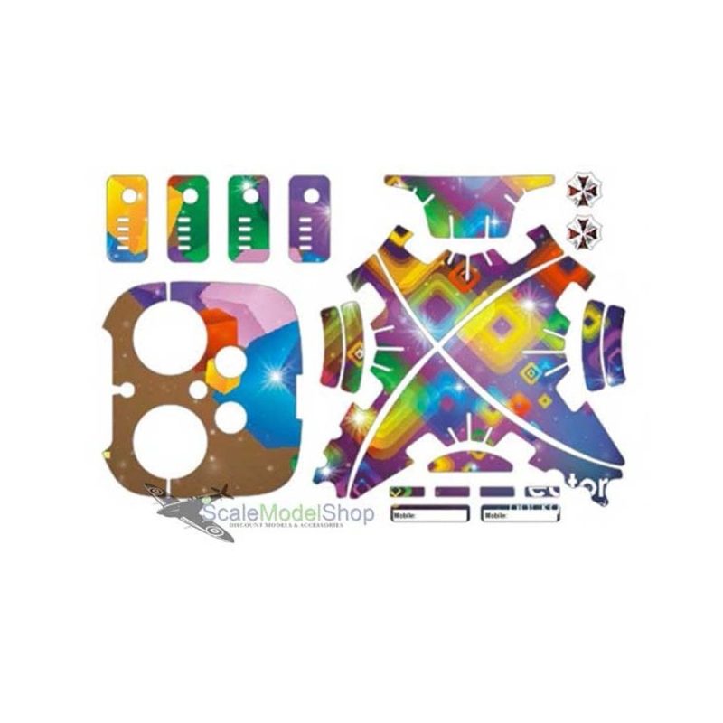 DJI Phantom 3 Decoration Skin Wrap Sticker Colorful Square DSS DJI121
