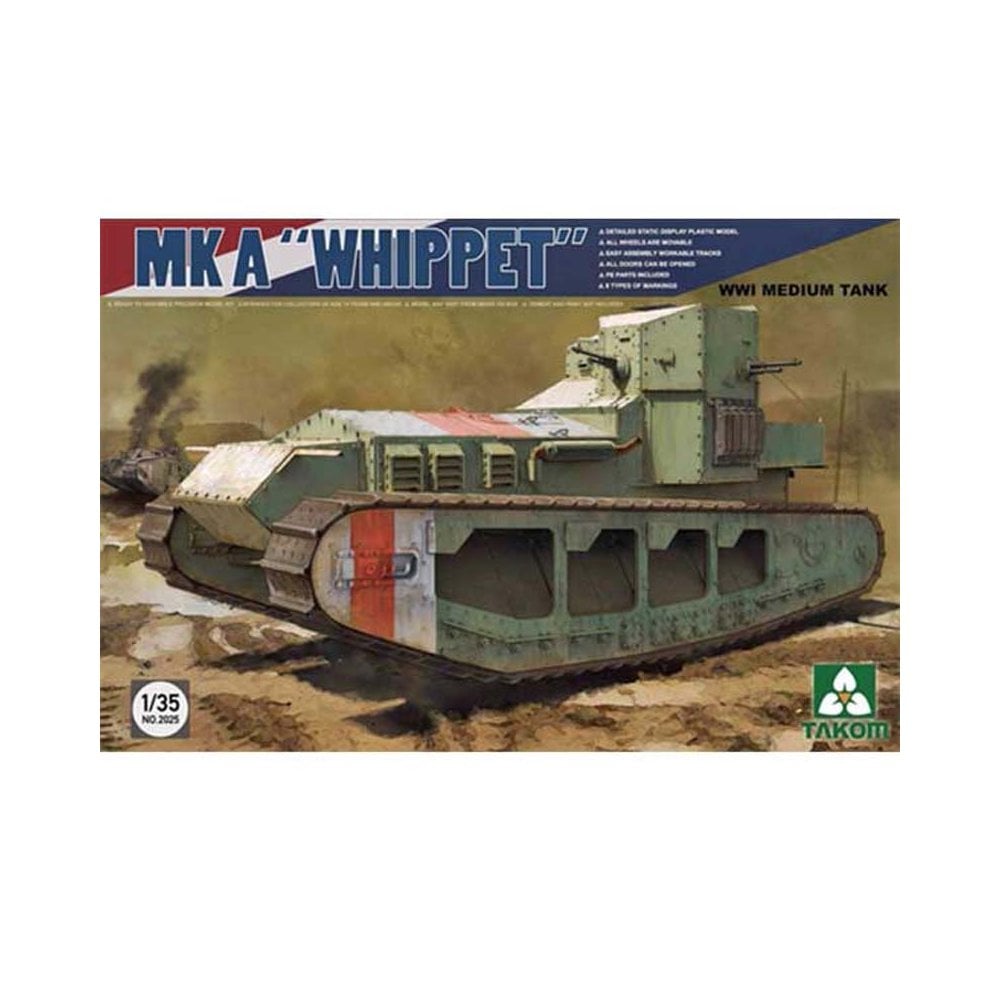 1/35 WWI Medium Tank Mk A Whippet Takom 02025 1/35 WWI Medium Tank Mk A Whippet Takom 02025