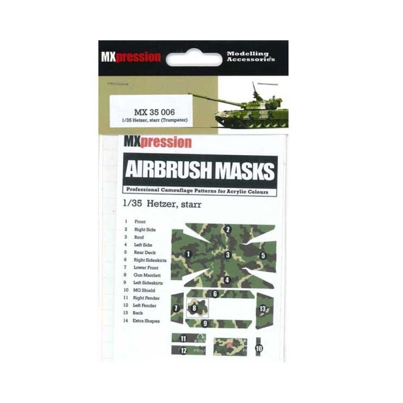 1/35 Hetzer Star Airbrush Mask MXpressions MX35006