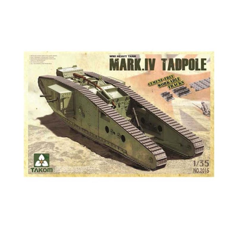 Takom WWI Heavy Battle Tank Mk IV Male Tadpole (1/35) 02015