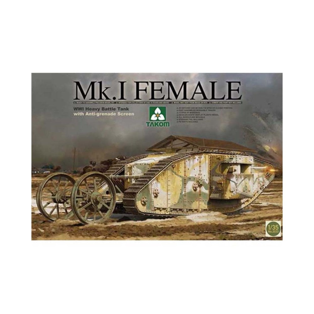 1/35 WWI British Mk I Female Tank Takom 02033 1/35 WWI British Mk I Female Tank Takom 02033
