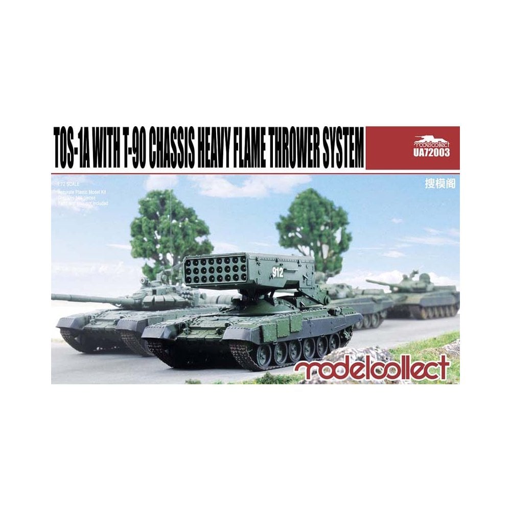 1/72 TOS-1A + T-90 Chassis Heavy Flame Thrower Model Collect UA72003 1/72 TOS-1A + T-90 Chassis Heavy Flame Thrower Model Collect UA72003