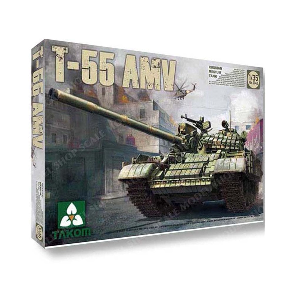 1/35 Russian Medium Tank T-55 AMV Takom 02042 1/35 Russian Medium Tank T-55 AMV Takom 02042