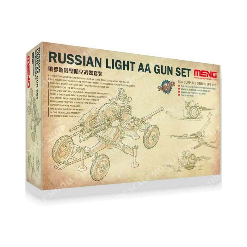 1/35 Russian Light AA Gun Set Meng Model SPS-026