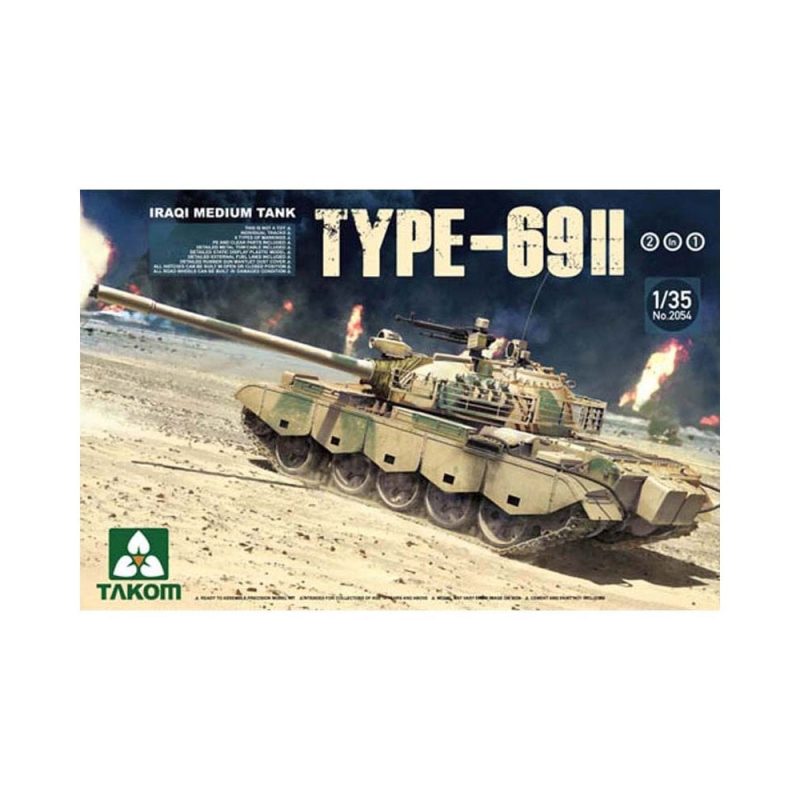 1/35 Iraqi Medium Tank Type-69 II 2 in 1 Takom 02054