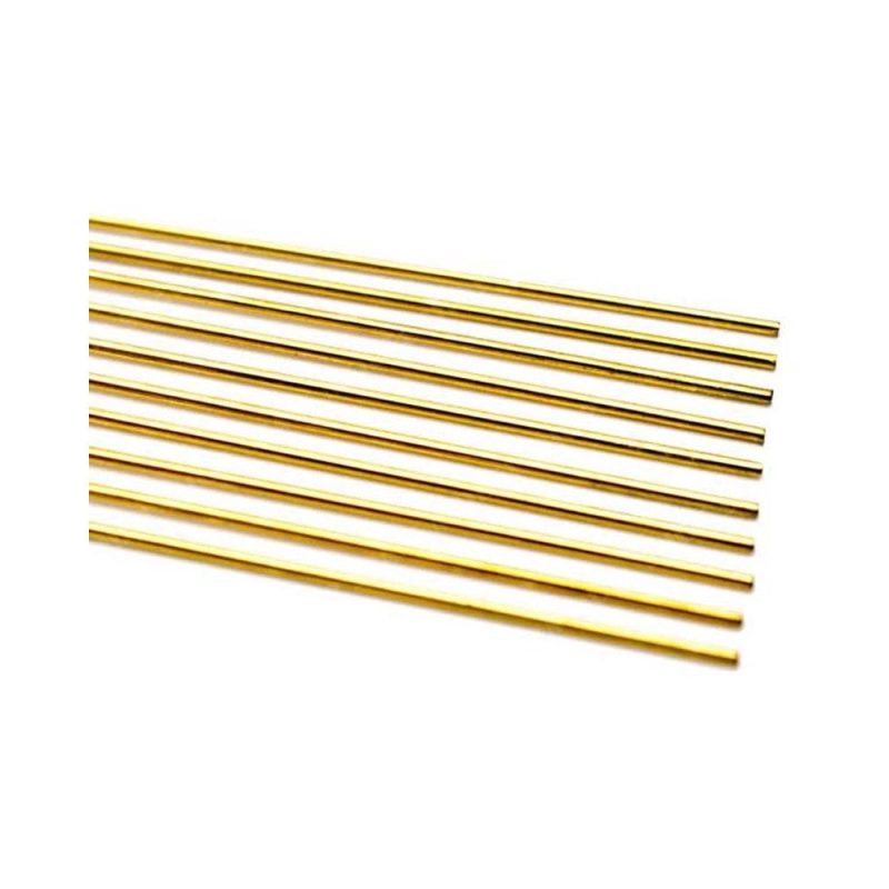 10 Pack 0.45 x 250mm Brass Rod Scale Model Shop SMS48