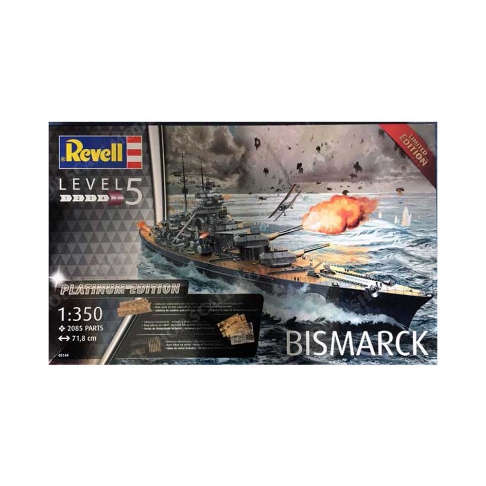 1/350 Battleship Bismarck Platinum Edition Revell 05144 1/350 Battleship Bismarck Platinum Edition Revell 05144