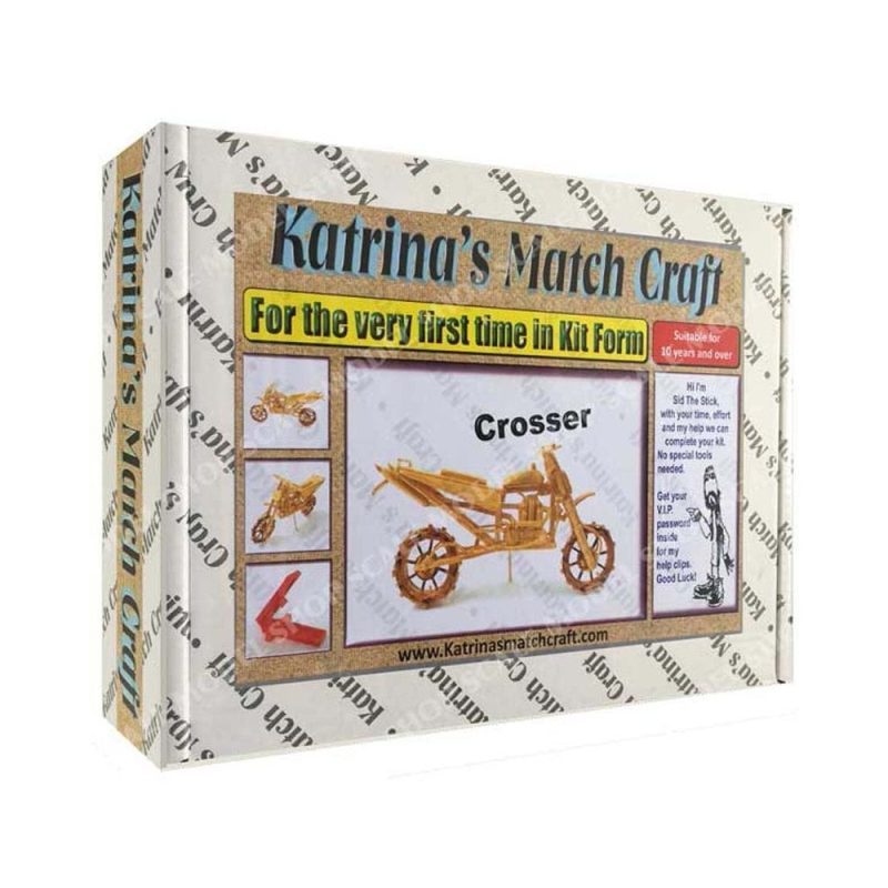 Crosser Motorbike Matchstick Kit Katrina's Match Craft KMCROSSER Crosser Motorbike Matchstick Kit Katrina's Match Craft KMCROSSER