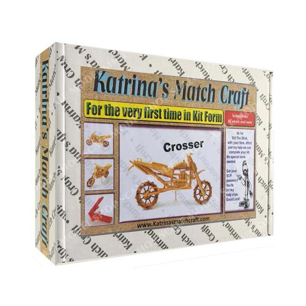 Crosser Motorbike Matchstick Kit Katrina's Match Craft KMCROSSER Crosser Motorbike Matchstick Kit Katrina's Match Craft KMCROSSER