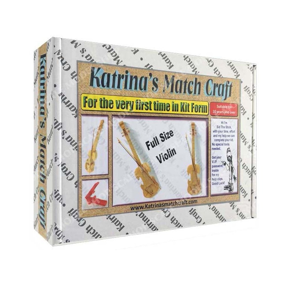 Violin Matchstick Kit Katrina's Match Craft KMVIOLIN Violin Matchstick Kit Katrina's Match Craft KMVIOLIN