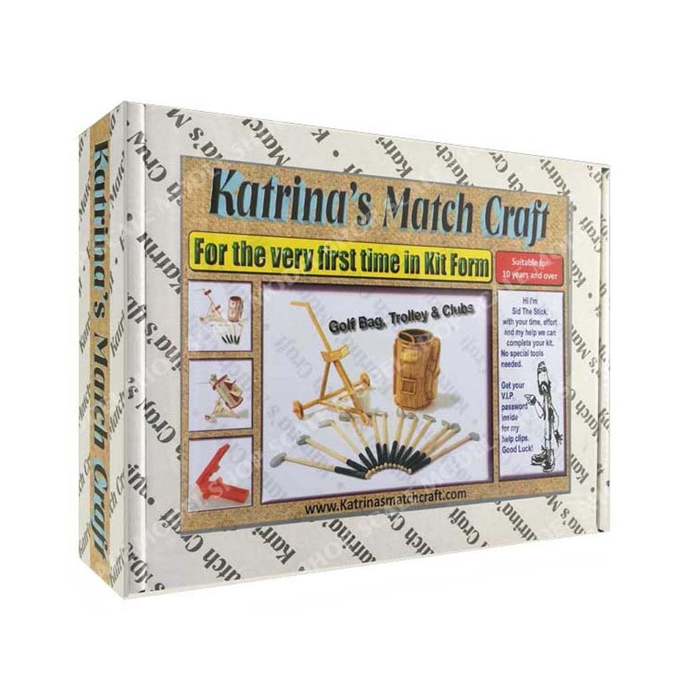 Golf Bag Matchstick Kit Katrina's Match Craft KMGOLFSET Golf Bag Matchstick Kit Katrina's Match Craft KMGOLFSET