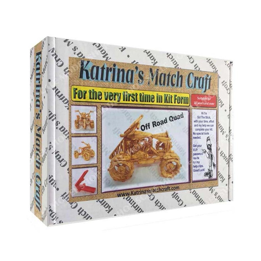 Quad Bike Matchstick Kit Katrina's Match Craft KMQUAD Quad Bike Matchstick Kit Katrina's Match Craft KMQUAD