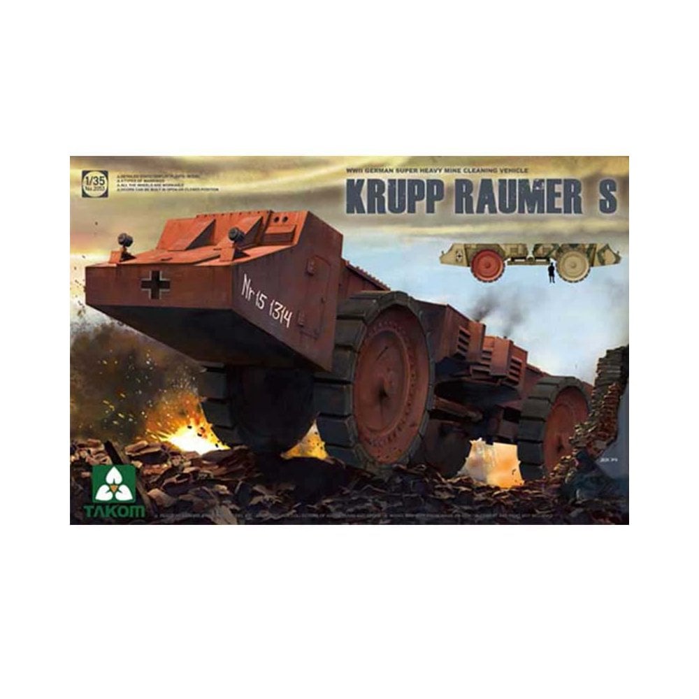 1/35 Krupp Raumer S (Selbstrantrieb) Takom 02053 1/35 Krupp Raumer S (Selbstrantrieb) Takom 02053