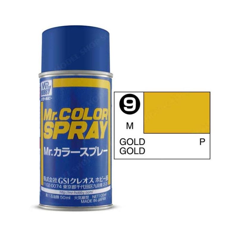 100ml Gold Mr Color Spray S-009