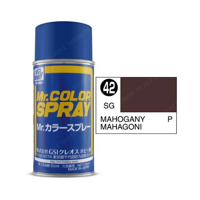 100ml Mahogany Mr Color Spray S-042 100ml Mahogany Mr Color Spray S-042