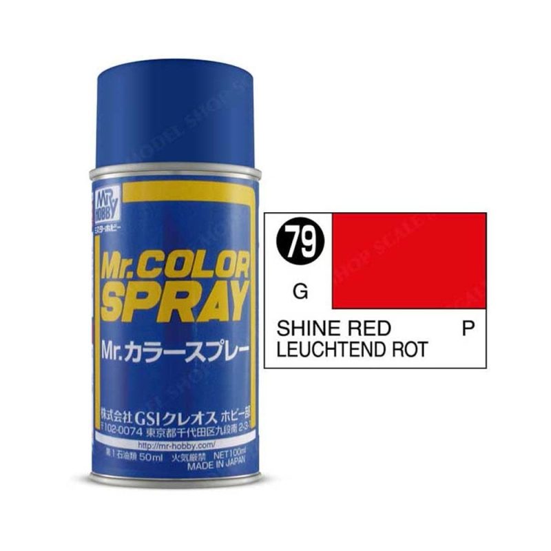 100ml Shine Red Mr Color Spray S-079