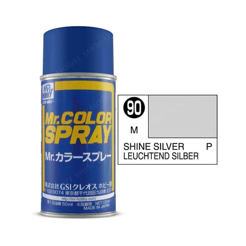100ml Shine Silver Mr Color Spray S-090 100ml Shine Silver Mr Color Spray S-090