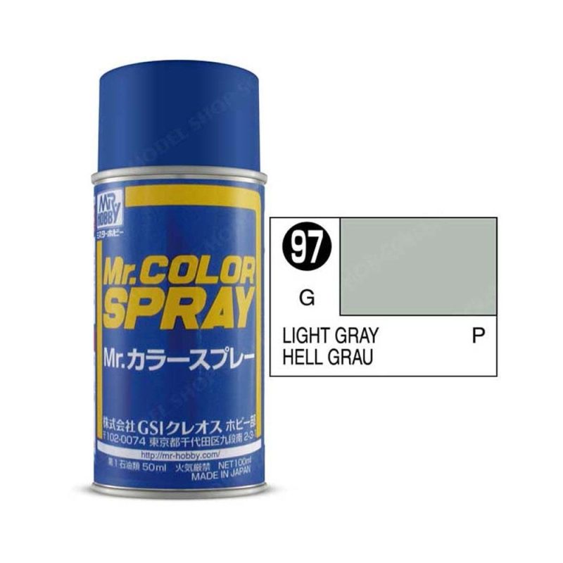 100ml Light Gray Mr Color Spray S-097 100ml Light Gray Mr Color Spray S-097