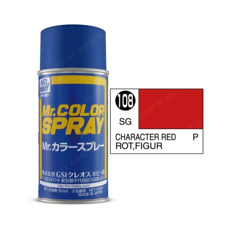 100ml Character Red Mr Color Spray S-108 100ml Character Red Mr Color Spray S-108