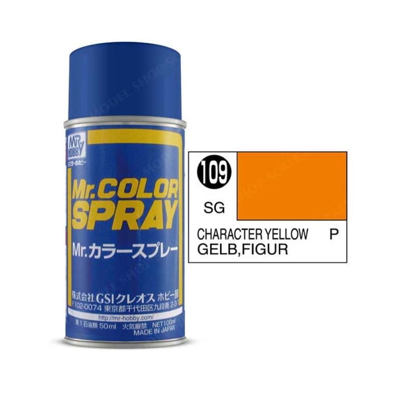 100ml Character Yellow Mr Color Spray S-109 100ml Character Yellow Mr Color Spray S-109