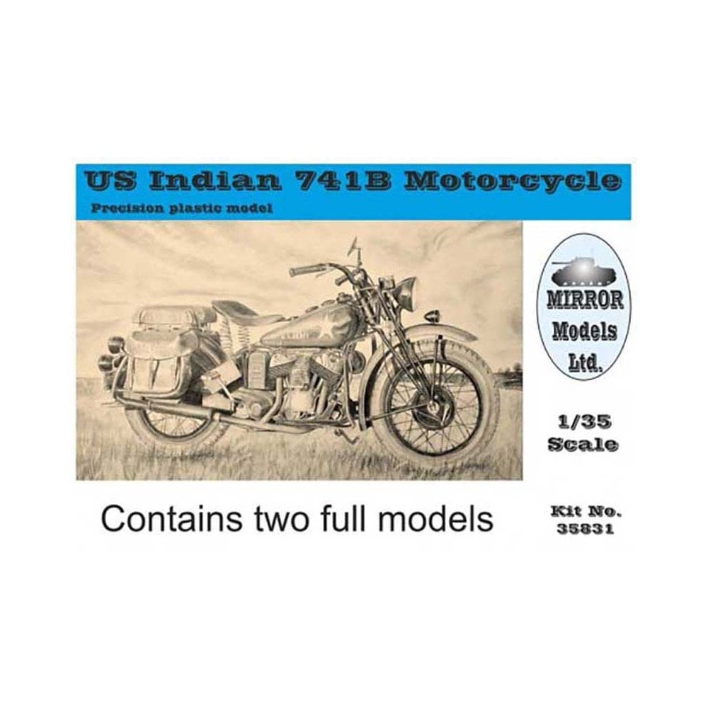 1/35 US Indian 741B Motorcycle (2 kits in box) Mirror Models 35831 1/35 US Indian 741B Motorcycle (2 kits in box) Mirror Models 35831