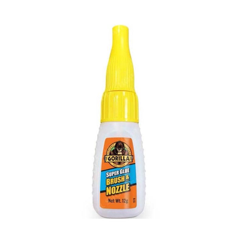 12g Superglue with Brush and Nozzle Gorilla 44350 12g Superglue with Brush and Nozzle Gorilla 44350