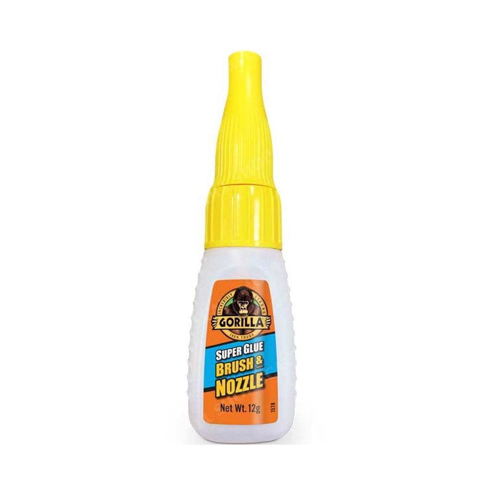 12g Superglue with Brush and Nozzle Gorilla 44350 12g Superglue with Brush and Nozzle Gorilla 44350