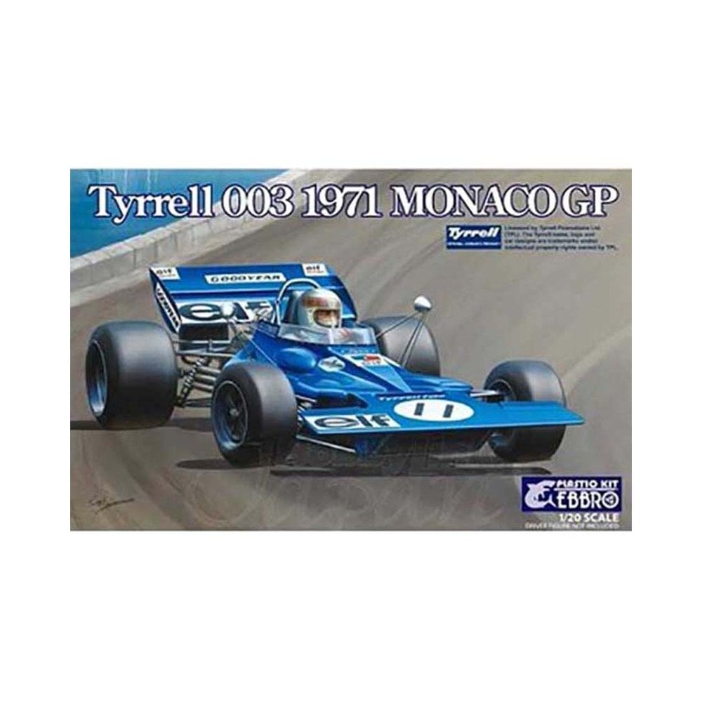 1/20 Tyrrell 003 Monaco 1971 F1 Ebbro E007 1/20 Tyrrell 003 Monaco 1971 F1 Ebbro E007