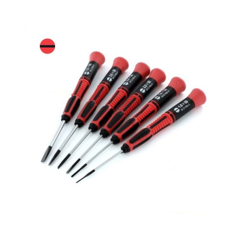 6Pce Slotted Blade Screwdriver Set Modelcraft PSD1600