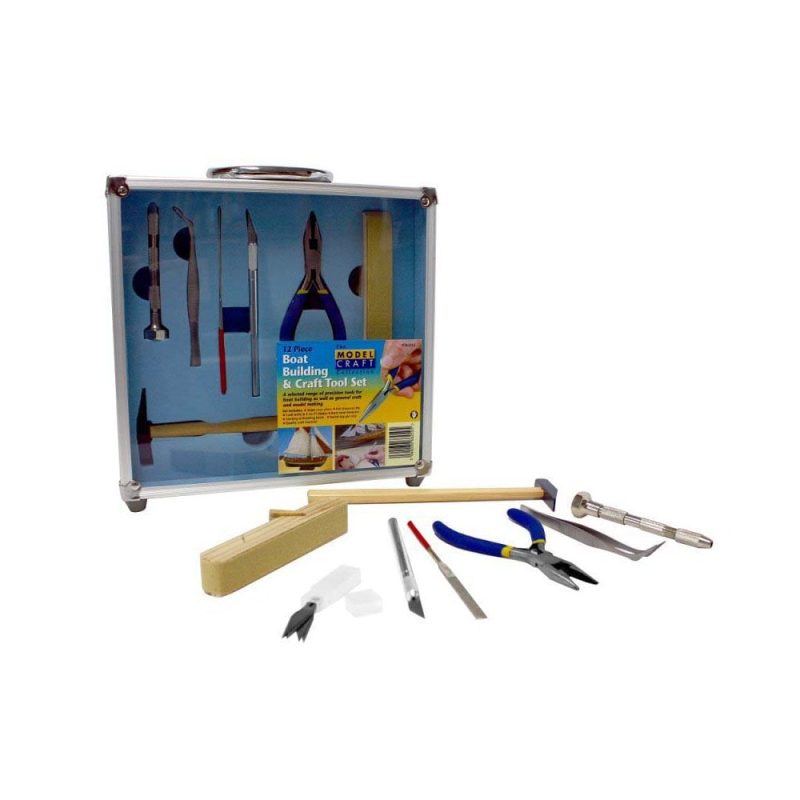 12Pc Boat Building Tool Set Modelcraft PTK1012