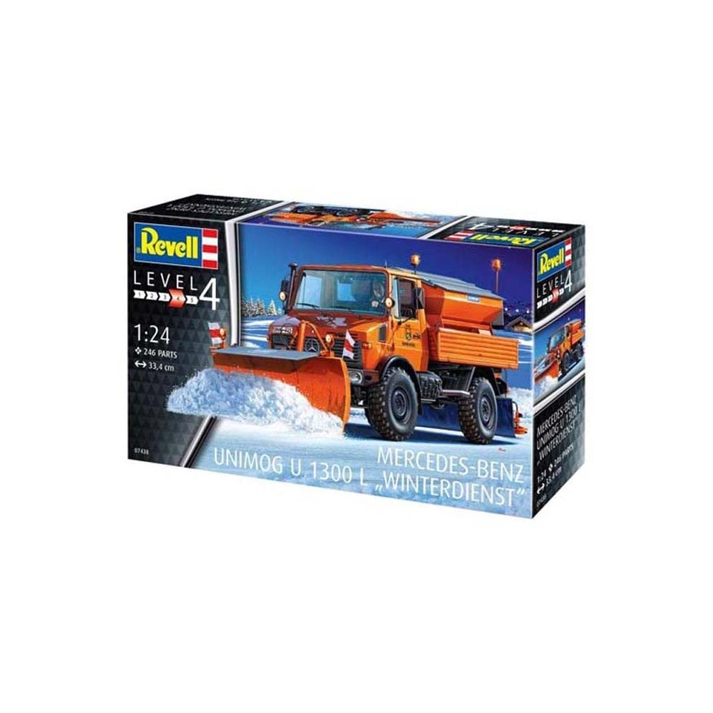 1/24 Mercedes-Benz Unimog 1300 L Winter Service Revell 07438 1/24 Mercedes-Benz Unimog 1300 L Winter Service Revell 07438