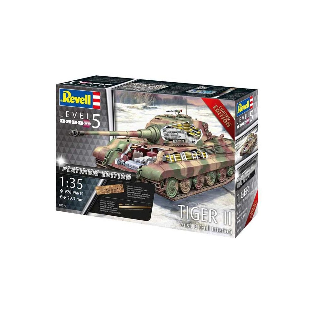 1/35 TIGER II Ausf. B - Full Interior Revell 03275 1/35 TIGER II Ausf. B - Full Interior Revell 03275