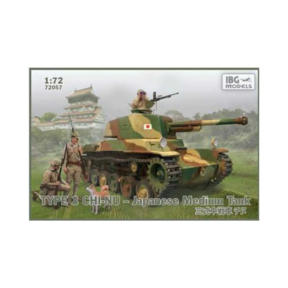 IBG Models Type 3 Chi-Nu Japanese Medium Tank (1/72) 72057 IBG Models Type 3 Chi-Nu Japanese Medium Tank (1/72) 72057