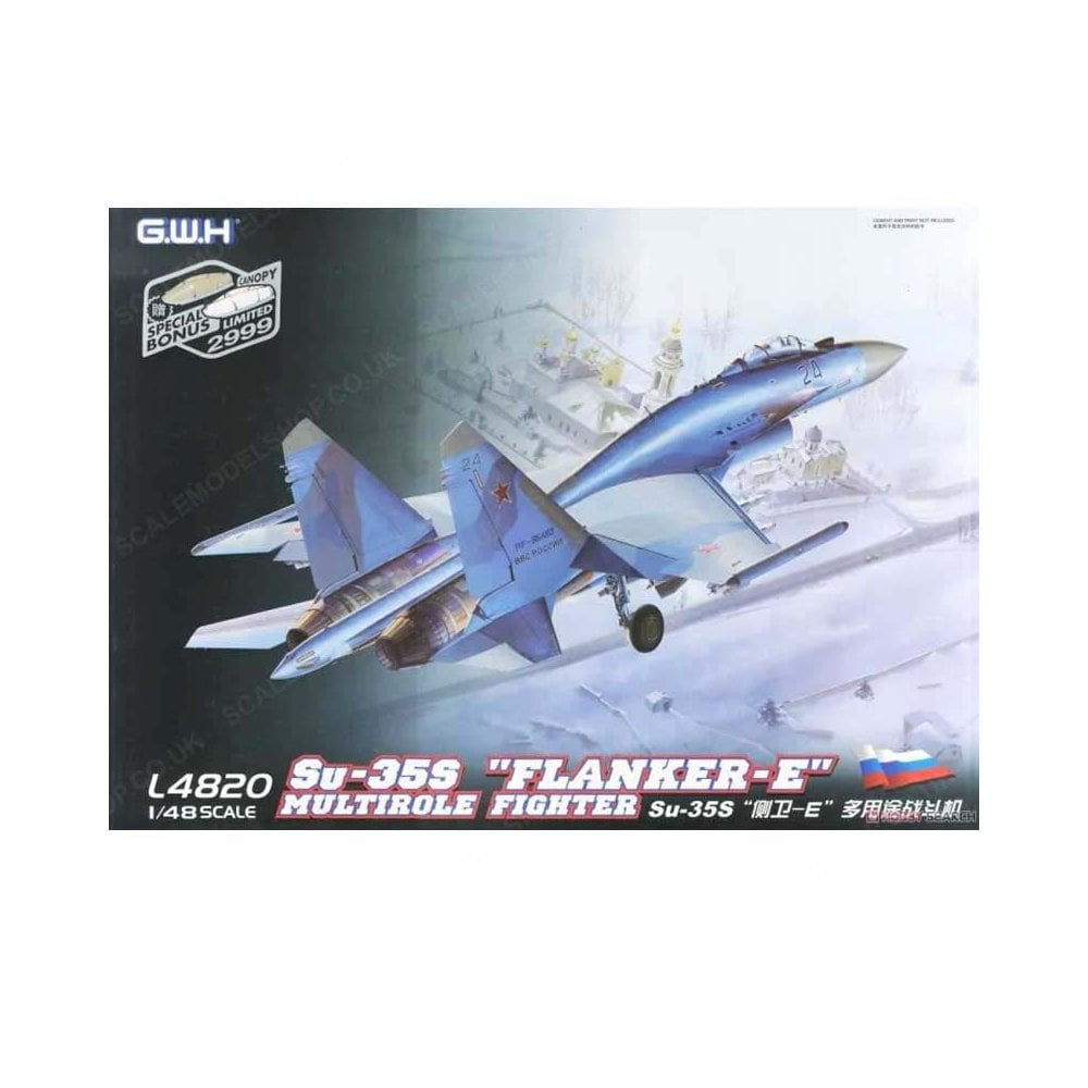 1/48 SU-35S Flanker E Multirole Fighter Great Wall Hobby L4820 1/48 SU-35S Flanker E Multirole Fighter Great Wall Hobby L4820