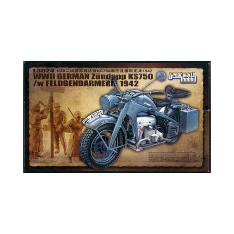 1/35 WWII German Zundapp KS 750 Great Wall Hobby L3524 1/35 WWII German Zundapp KS 750 Great Wall Hobby L3524