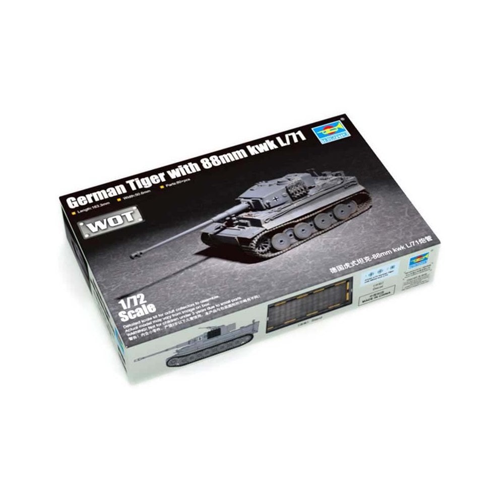 1/72 German Tiger with 88mm KwK Trumpeter 07164 1/72 German Tiger with 88mm KwK Trumpeter 07164